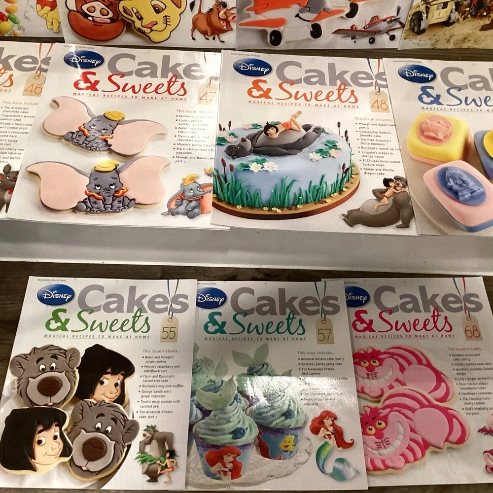 Disney Cakes And Sweets Magazines Themed Recipes Princesses Mickey Lot Of 23